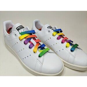 NEW Stella Mccartney X Adidas Stan Smith Logo Sneakers! White Vegan e 38 US 6.5